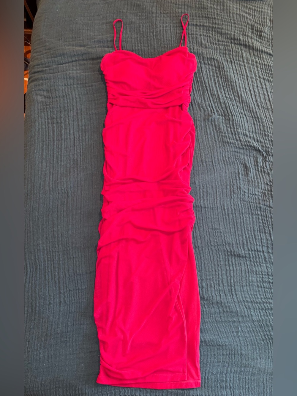Express Midi Dress, Raspberry, medium